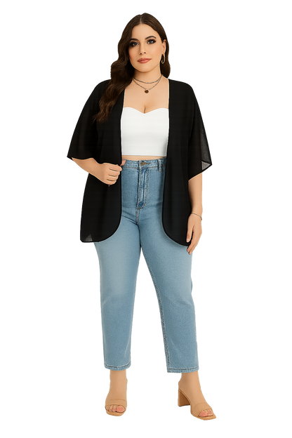 pack 2 gilets noir et blanc  (taille standard)