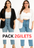 pack 2 gilets noir et blanc  (taille standard)